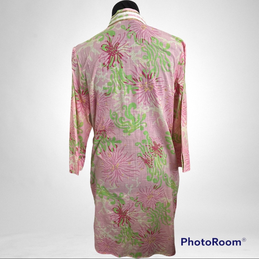 Lilly Pulitzer Tunic Pink Floral Size M - Picture 2 of 6